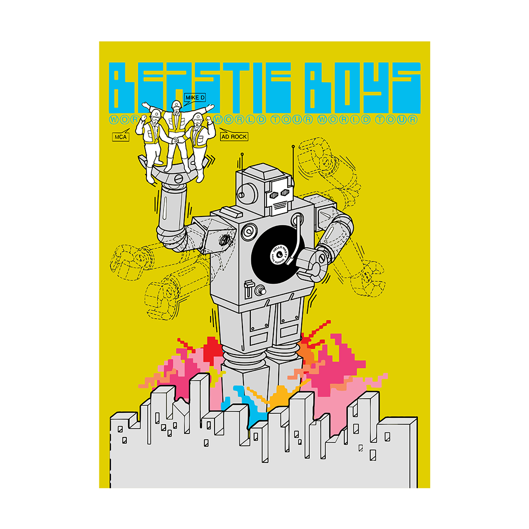 Beastie Boys - Limited Edition Numbered Hello Nasty Lithograph