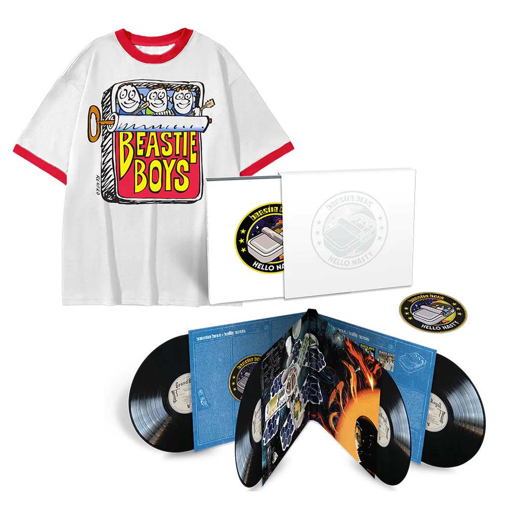 HELLO NASTY DELUXE EDITION 4LP + SARDINE CAN RINGER T-SHIRT BUNDLE