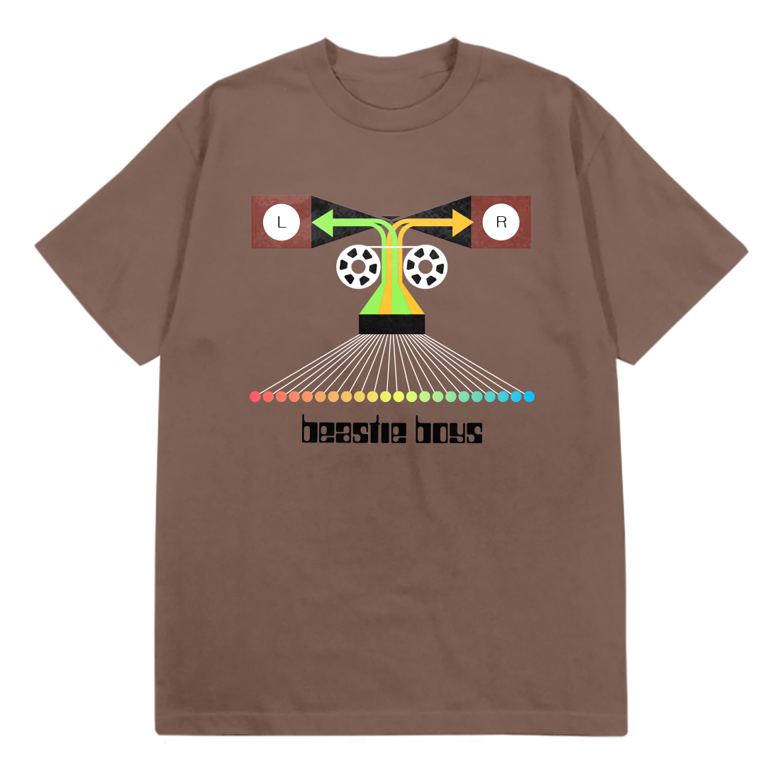 Beastie Boys - Dual Channel Brown T-Shirt