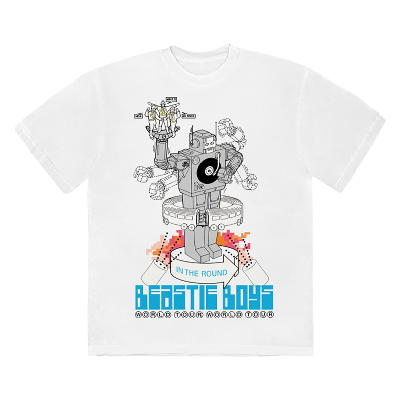 Beastie Boys - Hello Nasty Robot White T-Shirt